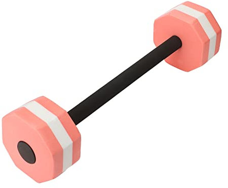 JUOPZKENN Haltère à Eau, Haltères d'exercice Aquatique pour Enfants, Haltères D'aquagym, Haltères de Fitness, Haltères en Mousse pour Piscine(Rose)