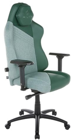 HIVAR Skylar Forest Coal | Ergonomischer Gaming Stuhl Bürostuhl, Lordosenstütze, Synchronmechanik, 4D Armlehnen | bis 110 kg