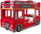 möbelando Autobett >Autobett< in Rot aus MDF - 215x132x96cm (BxHxT)