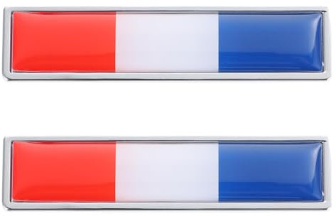 SUPVOX Autocollant MéTallique Drapeau FrançAis pour Voiture, DéCoration CréAtive en Alliage De Zinc, Stickers Porte Et Vitres, EmblèMe Patriotique pour VéHicules