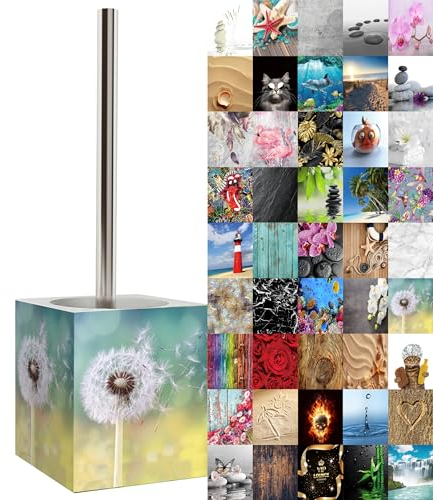 Sanilo WC Bürste, viele schöne Klobürsten zur Auswahl, hochwertige Qualität, Elegantes Design (Pusteblume)