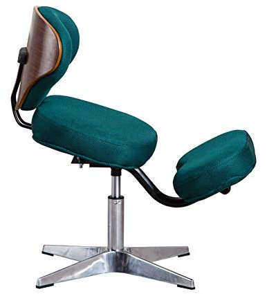 Ergonomischer Kniestuhl mit Rückenstütze – Schaukelstuhl für Haltungskorrektur – höhenverstellbar – 136 kg Traglast – dicker Memory-Schaum