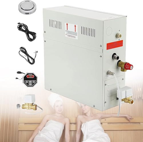 Dampfduschgenerator mit selbstentleerendem System für Luxus-Dampfbad Spa geeignet Smart Time Temp Control,4.5KW