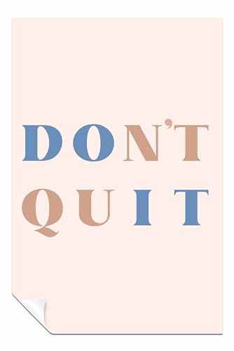 Panther Print Poster Dont Quit, ungerahmt, für Wände, Schlafzimmer, Wohnzimmer und Badezimmer, 61 x 41 cm
