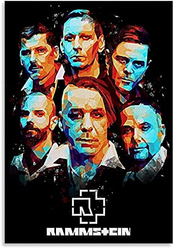 IGHSNZUH Puzzles 1000 Teile Zusammenbauen Bild Rammstein Band Poster Erwachsene Spiele Lernspielzeug38 * 26Cm