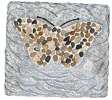 WOTZOV Trittsteine für draußen, Dekostein für den Garten, Rasenpflaster, Kopfsteinpflaster, lustiger Trittstein für Gehwege im Freien, Gartensteine, Garten