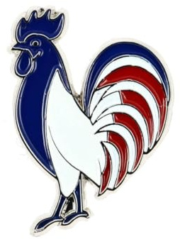Pin's Coq Patriote Design - Animaux - qualité de finition - Epingle - Broche - Badge - PINS PATRIOTES FRANCE