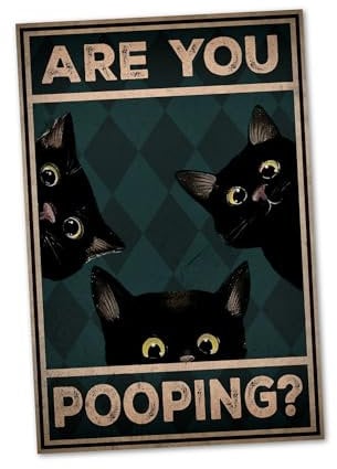 Are You Pooping Schild lustige Geschenk Idee - für Toilette und Bäder - 20x30cm Forex in 3mm Stärke
