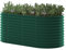 ok-Living Hochbeet Kräuterbeet Gemüsebeet oval 200x100x80cm (LxBxH) grün Pflanzkasten Frühbeet Aufzucht Beet Garten