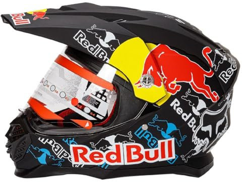 Casco Moto Per Uomo Donna Motocross MX Caschi Cross Per Adulti Casco Moto ATV Casco Integrale Enduro Certificato DOT/ECE Con Visiera Parasole Antiappannamento Casco Da Discesa,Black/A-XL