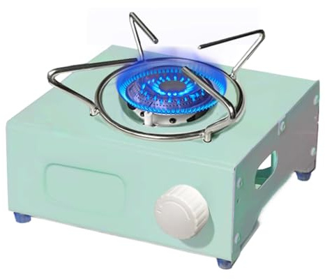 Hornillo de Gas Portátil - Hornillo De Gas Portátil Para Hornear | Quemador De Fuego Para Picnic, Para Camping, Senderismo, Cocina, Terraza, Plan de Trabajo, Playa, Autocaravana,