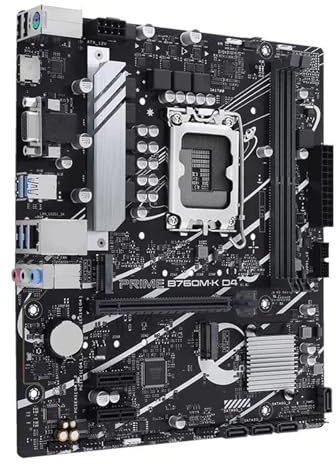 Placas Base Intel 12. °/13. ° CPU LGA 1700 DDR5 96G PCI-E4.0 M.2 Madre Juegos .5G LAN Placa Mae Fit For ASUS B760M-K B760 Placa Base
