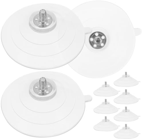 ASAKKURA 10pcs Ventouses Vis M5 en Pvc Transparent, Crochets Robustes pour Fixation sur Carrelage ou Fenêtres en Verre, Pratiques et Faciles à Installer
