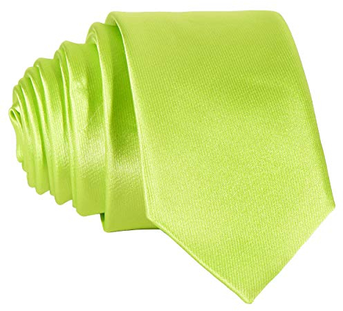 DonDon Cravatta Uomo verde chiaro 5 cm di larghezza