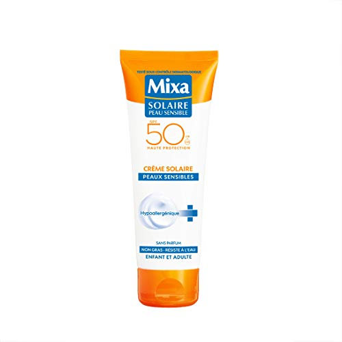 Mixa Solaire Peau Sensible - Crème Solaire Tolérance Optimale SPF 50 - 75 ml