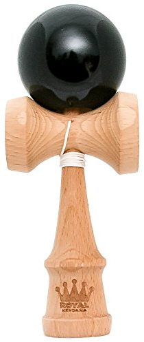 Royal Kendama Geschicklickkeitsspiel, mit BKA-Zulassung als Wettbewerbsspiel (British and European Kendama Association), Schwarz