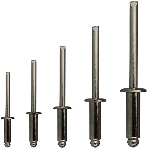 Blindnieten DIN 7337 m. Flachkopf 2,4 X 4 mm Edelstahl A2 (5 Stück) - Popnieten Nieten