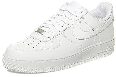 Nike Men's NIKE AIR FORCE 1 '07 BASKETBALL SHOES 13 (WHITE/WHITE )