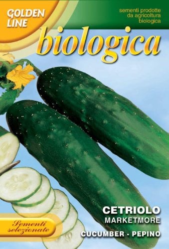SEMI DI CETRIOLO MARKETMORE FRANCHI SEMENTI - SEMENTI SELEZIONATI PRODOTTE DA AGRICOLTURA BIOLOGICA GOLDEN LINE BIOB 37/29 B BUSTINA GR 6