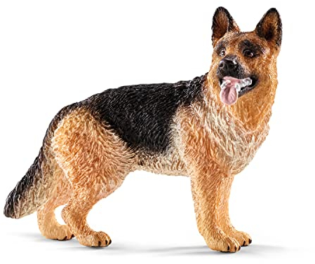 SCHLEICH Farm World | Schäferhund 16831 Bauernhof Spielfigur | detailgetreue Tierfiguren | tolles Geschenk für Jungen und Mädchen | Bauernhof Spielzeug ab 3 Jahre | 7 x 3 x 7 cm