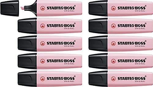 Stabilo BOSS ORIGINAL Pastel - Evidenziatore - Confezione da 10 - Rosa Antico