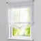 Voile Bändchenrollo Eva mit Stangendurchzug (1 Stück) Stickerei Raffrollos Grau H/B: 140/80 cm