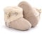 Miya Super Süß Baby Lammfell Stiefel, rutschfeste Lauflernschuhe, warm Winter Plüschschuhe, weich, warm und schön, 6~12 Monate，Grau/weinrot/beige (beige)