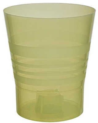 Pot pour orchidée Transparent 15 cm Diverses couleurs au choix jaune