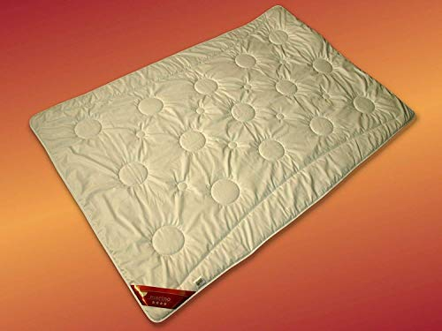 Betten Hofmann Winterdecke Merino Schafwolle Duo Warm Steppbett Winter-Bettdecke 135x200, superwarm, 100% Natur