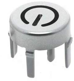 sparefixd Silver On/Off Switch Button to Fit Hotpoint Dishwasher