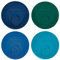 Tervis Travel Lid Made in USA Double Walled Insulated Tumbler Travel Cup Keeps Drinks Cold & Hot, Fits 16oz Tumblers - 4pk, Assorted Navy Green Blue Turquoise