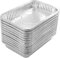 Ulalaza 30 PCS Cuadradas 21X14X4.5cm Bandejas Desechables de Papel de Aluminio Bandejas para Asar Contenedores para Hornear Cocinar Almacenamiento de Alimentos Congelados