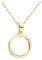 Sofia Milani - Damen Halskette 925 Silber - Kreis Anhänger (Gelbgold)