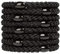 J.CARP 8Pcs Black Hair Ties for Women Girls, Elastics Hair Bands Ponytail Holders, No Damage No Crease Hair Elastics, Perfect for Girls and Women with Thick or Curly Hair