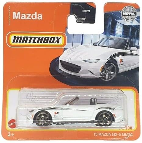 Matchbox - ´15 Mazda MX-5 Miata - MBX 61/100 - HFR95 - Short Card - Superfast Lesney - Cabriolet - K&N - Brembo - Mattel 2022