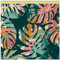 DreamRoots Segeltuch Wasserdicht - Polsterstoff Meterware 160 cm breit - Wasserabweisender Stoff 220 g/m2 600D - Markisenstoff Wasserdicht Meterware Tropical Abstract Leaves Laufmeter