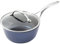 Blackmoor 67459 Blue Pro 18cm Saucepan with Lid/Non-Stick, High-Shine 5-Layer Hybrid Stone Coating/Forged Aluminium Construction/Cool Touch Stainless Steel Handle/Ovenproof Up to 220°C