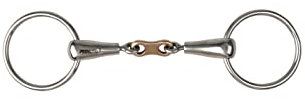 Metalab 2-Ring-Gebiss für Pferde Pinchless Bristol