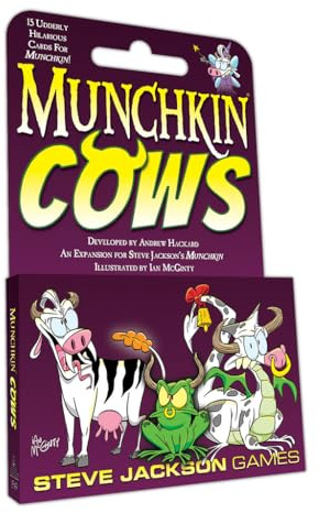 Steve Jackson Games | Munchkin Cows | Fast-Paced Card Game Expansion for 3 to 6 Players | Ages 10 and Up | English