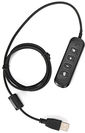 Callcenter-Headset-Adapter, Langlebig, Leicht zu Transportieren, Tragbarer USB-Stecker-QD-Kabeladapter für 3,5-mm-Headset