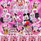 Minni Mouse Geburtstagsdeko Party Supplies, Minni Folienballons, Minni Luftballons Geburtstagsdeko 3 Jahre Mädchen Rosa für Birthday Party Supplies Dekoration Mit Mouse Tortendekofür Minni Themenparty