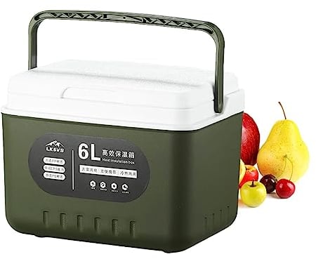 Kühlbox 6L Thermobox In Lebensmittelqualität, Outdoor Kühltasche Ice Chest Cooler Kühlbox, wasserdichte Eisbox Für Camping, Wandern, Picknick, Angeln, Reisen