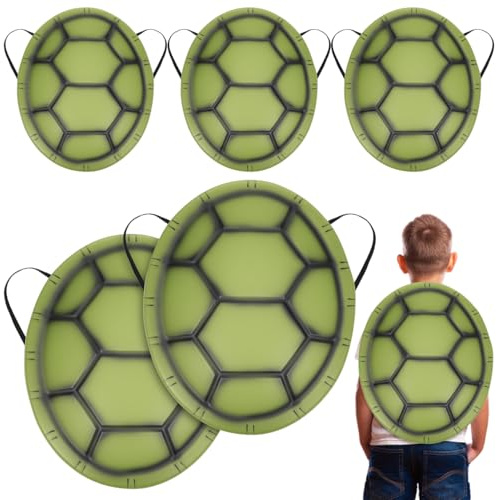 Ipetboom 5 PièCes Carapaces De Tortue DéGuisement Enfants Accessoires Halloween Costume Cosplay ÉLastique Pour FêTe Jeu De RôLe