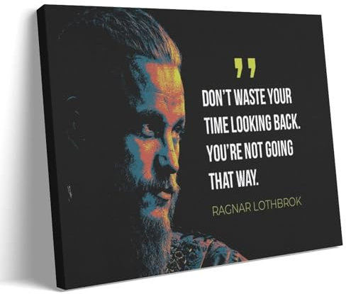 Ragnar Lothbrok Zitat Minimalismus Poster Wandkunst Poster Geschenk für Freund Schlafzimmer Wohnzimmer Dekor Moderne ästhetische Poster Dekorative Malerei Leinwand Wandposter und Kunstdruck Moderne
