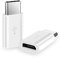 OcioDual Adattatore da Micro USB a Tipo C, Ricarica e Trasferimento Dati, Bianco, Compatibile con Smartphone, Tablet e Altri Dispositivi USBC, MicroUSB Femmina 5 Pin, Tipo C Maschio