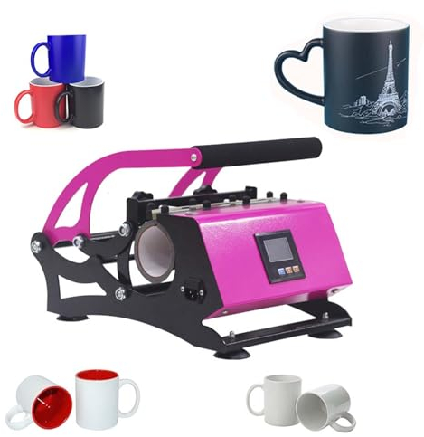 Machine Multifonctionnelle de Sublimation de Rouleau de Tasse de 30Oz110v, Machine de Sublimation de 20Oz, Appropriée Aux Tasses en Céramique, Aux Tasses en Porcelaine, Aux Verres ( Color : Red )