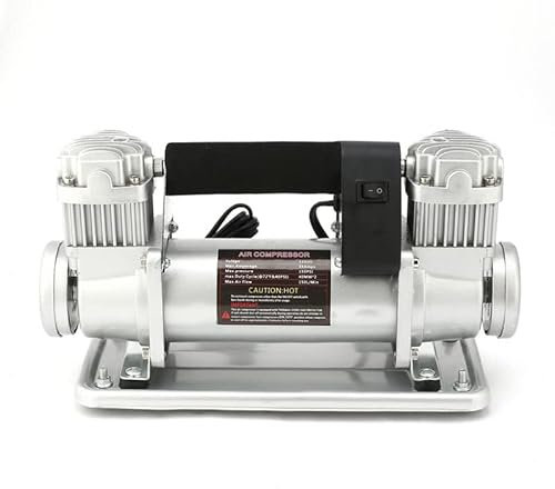 Pompa ad aria for auto ad alta potenza Doppio cilindro Interamente in metallo Pompa for sabbia da gioco fuoristrada veloce Compressore d'aria ad alta pressione da 480 W ( Color : 12V single cylinder ,