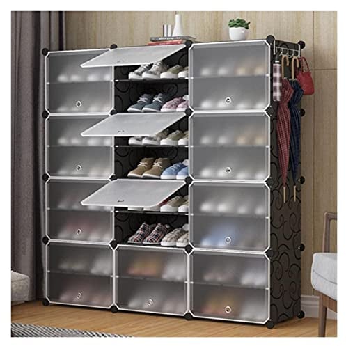 KOHARA Schuhregal, tragbarer Schuhaufbewahrungs-Organizer, Turm, modulares Schrankregal, Schuhregal, Regale für Schuhe, Stiefel, Hausschuhe, Aufbewahrungsregal