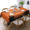 Happy Halloween Tischdecke Ghosts Geister Deko Party Tischdecken Rechteckige Tischdecke Abwaschbar Polyester Wasserdicht Tischtuch Horror Tischdeko für Outdoor Garten Esszimmer Küche 140x180cm
