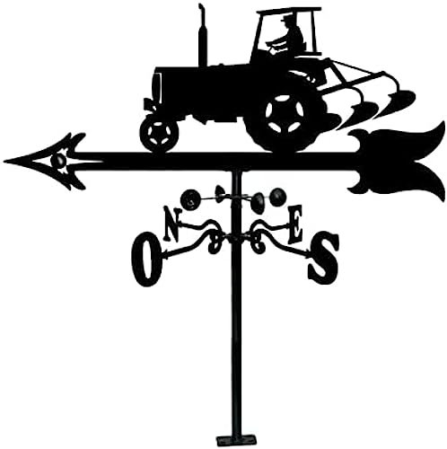 Girouettes météorologiques pour toits, girouette de Jardin, Piquet antirouille de décoration de Jardin en Forme de Tracteur, pour décoration de Jardin de patio de Balcon de Toit